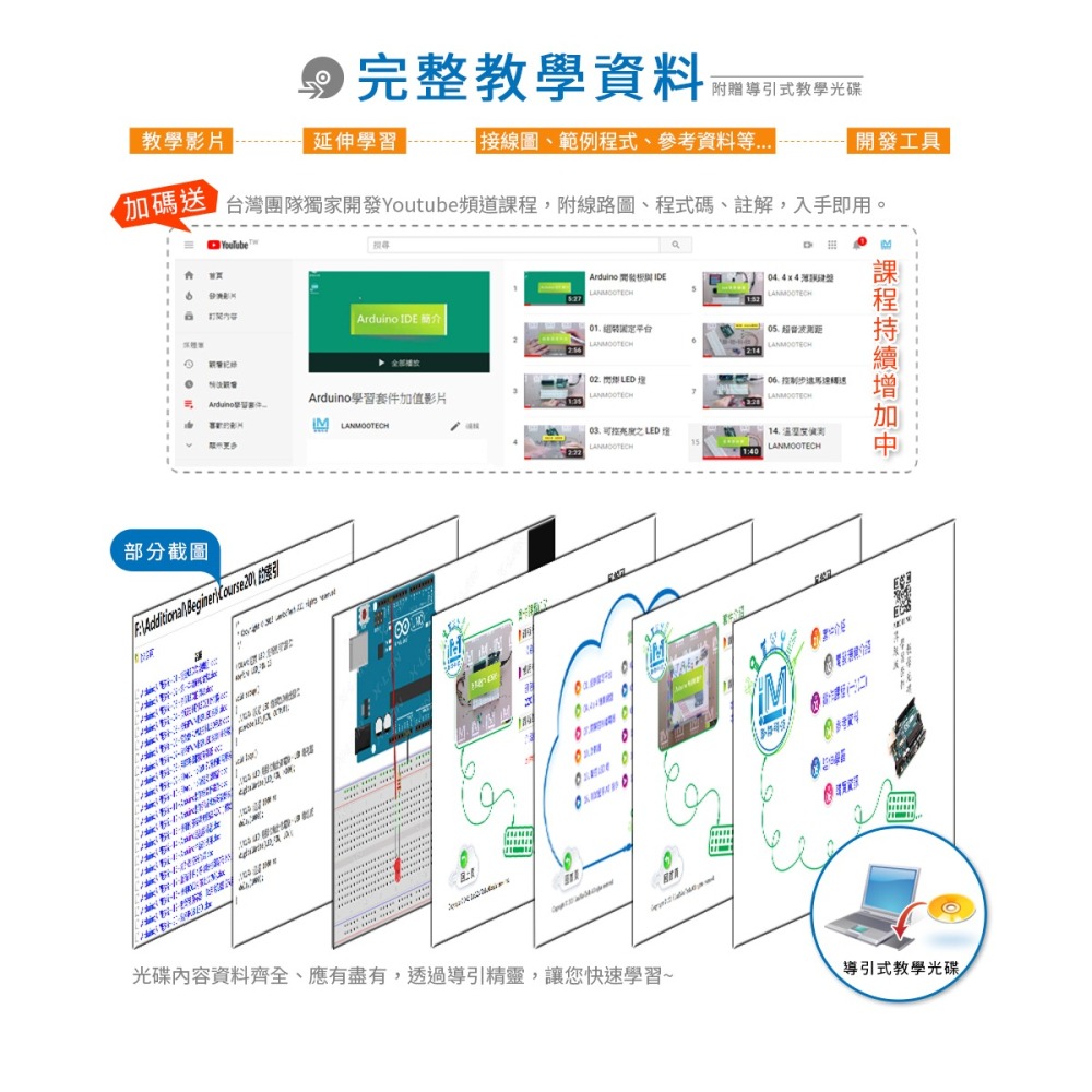 [X-LAN] (35 種品項)2025 Arduino 入門版(B)學習套件 (送線上課程) 開源版-細節圖4