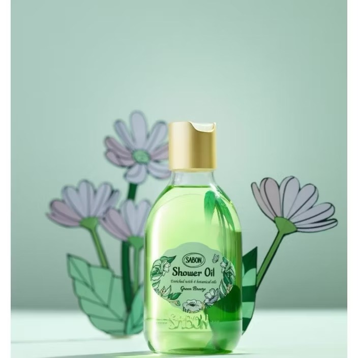 ￼(現貨)SABON  橙沐向陽 微風拂綠 Sunny Lush Green Breeze沐浴油 300mL-規格圖1