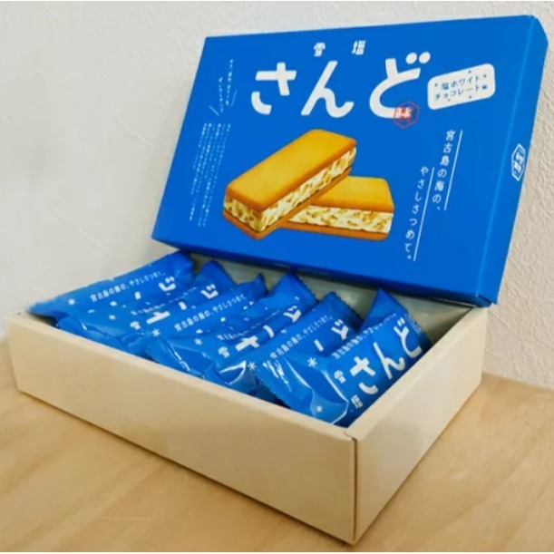 沖繩 雪鹽 白巧克力 夾心餅 伴手禮 禮盒 1/28陸續寄出-規格圖1