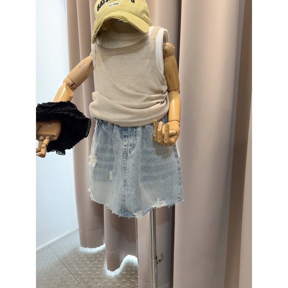 10343淺色牛仔裙-細節圖2