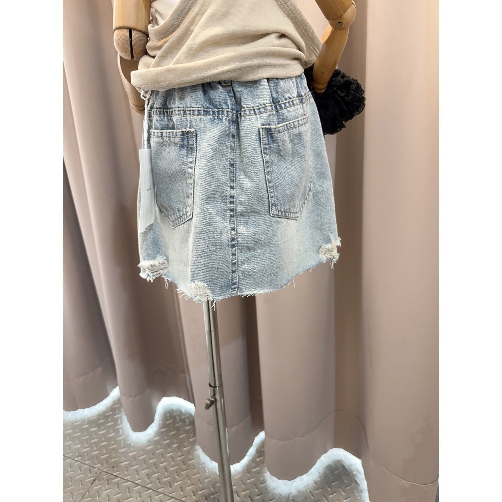 10343淺色牛仔裙-細節圖3