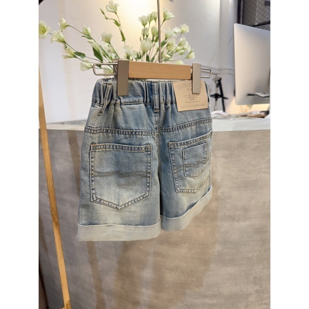 10462大女孩反摺短褲版大/8折-細節圖2