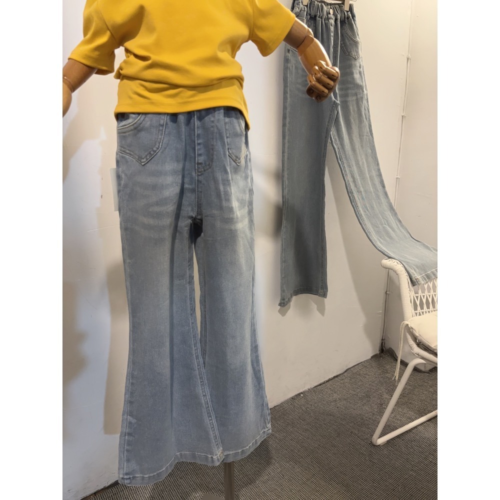 11041單一價大女孩喇叭褲-細節圖2