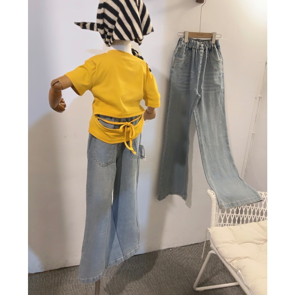 11041單一價大女孩喇叭褲-細節圖3