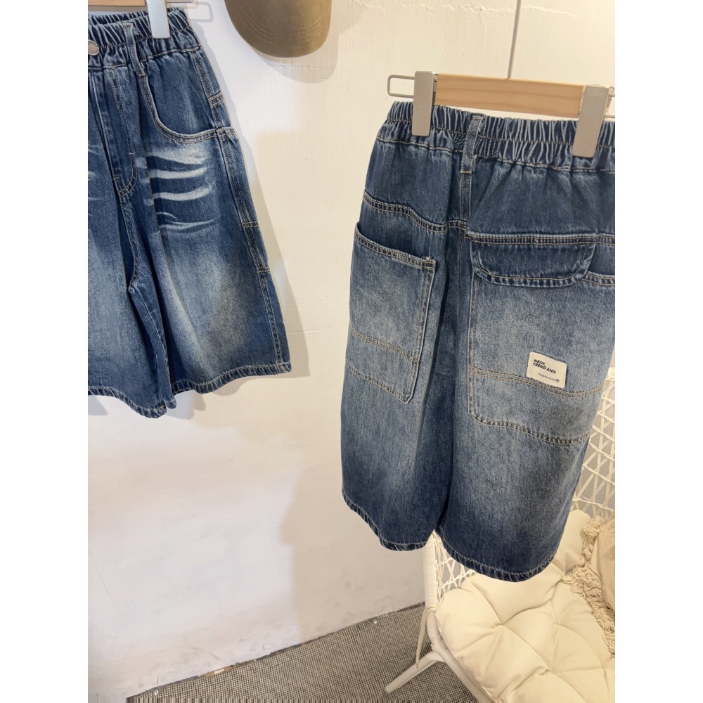 11033大男女孩刷痕牛仔褲/版大-細節圖4