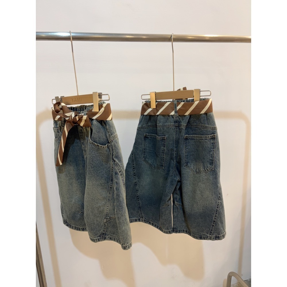 11056大男女孩彎刀五分褲-細節圖2