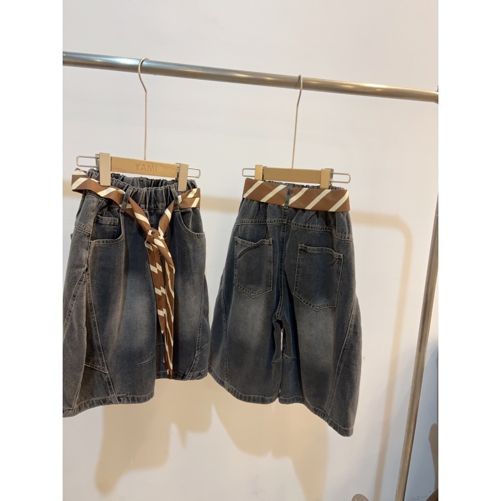 11056大男女孩彎刀五分褲-細節圖3