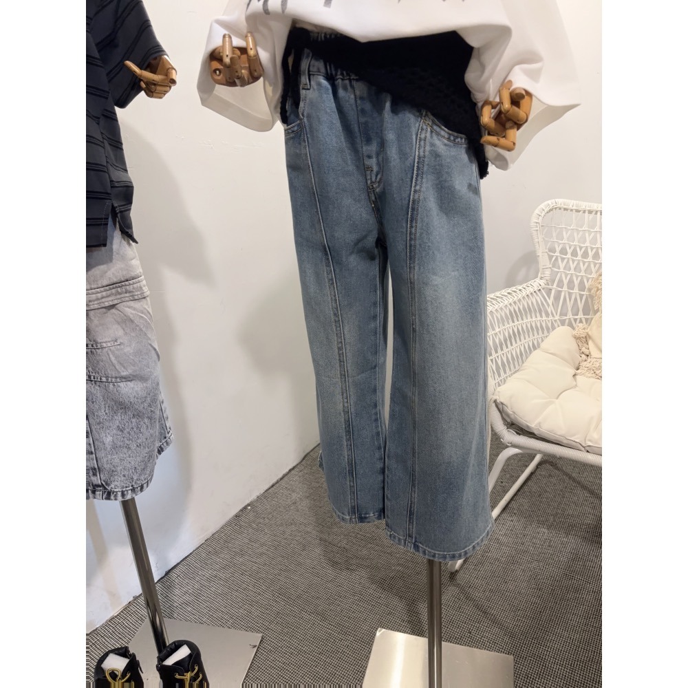 11040大女孩壓線寬褲-細節圖2