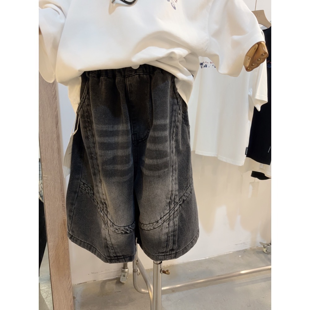 11069大男女孩雙壓線5分褲 版大-細節圖4