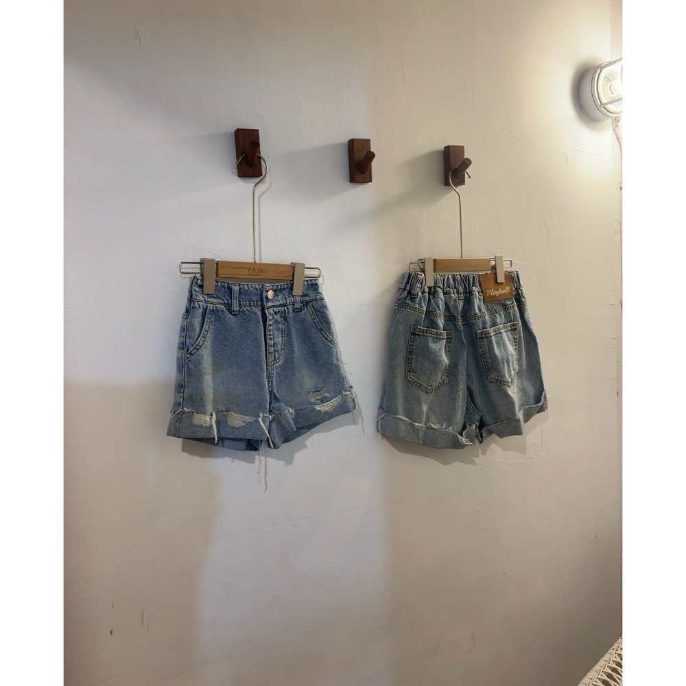 11070單一價大女孩孩反摺短褲-細節圖4