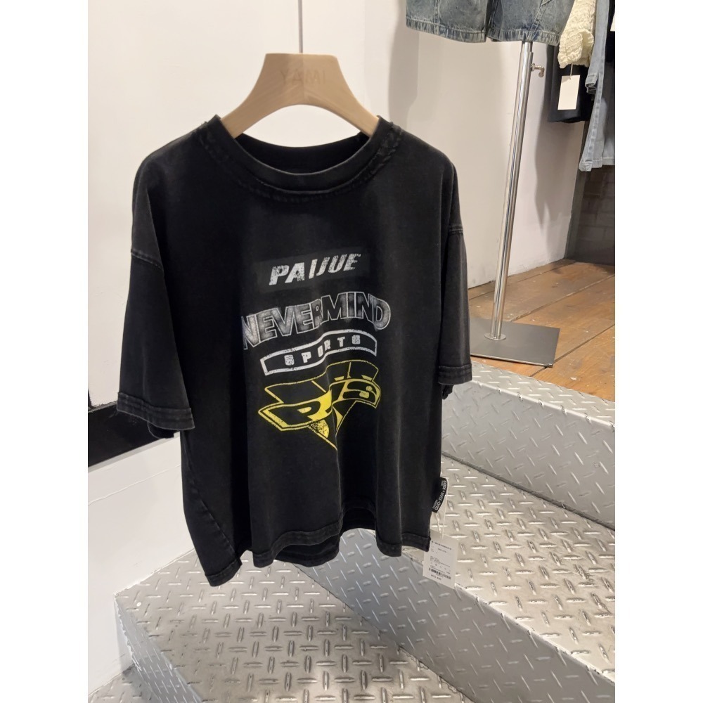 11078單一價大男女孩黃色字母T-細節圖2