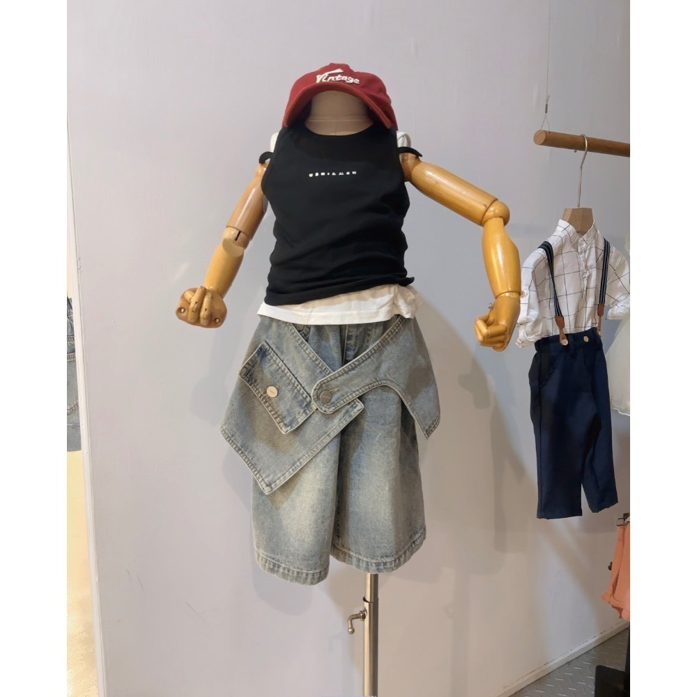 11059大女孩造型五分褲-細節圖2