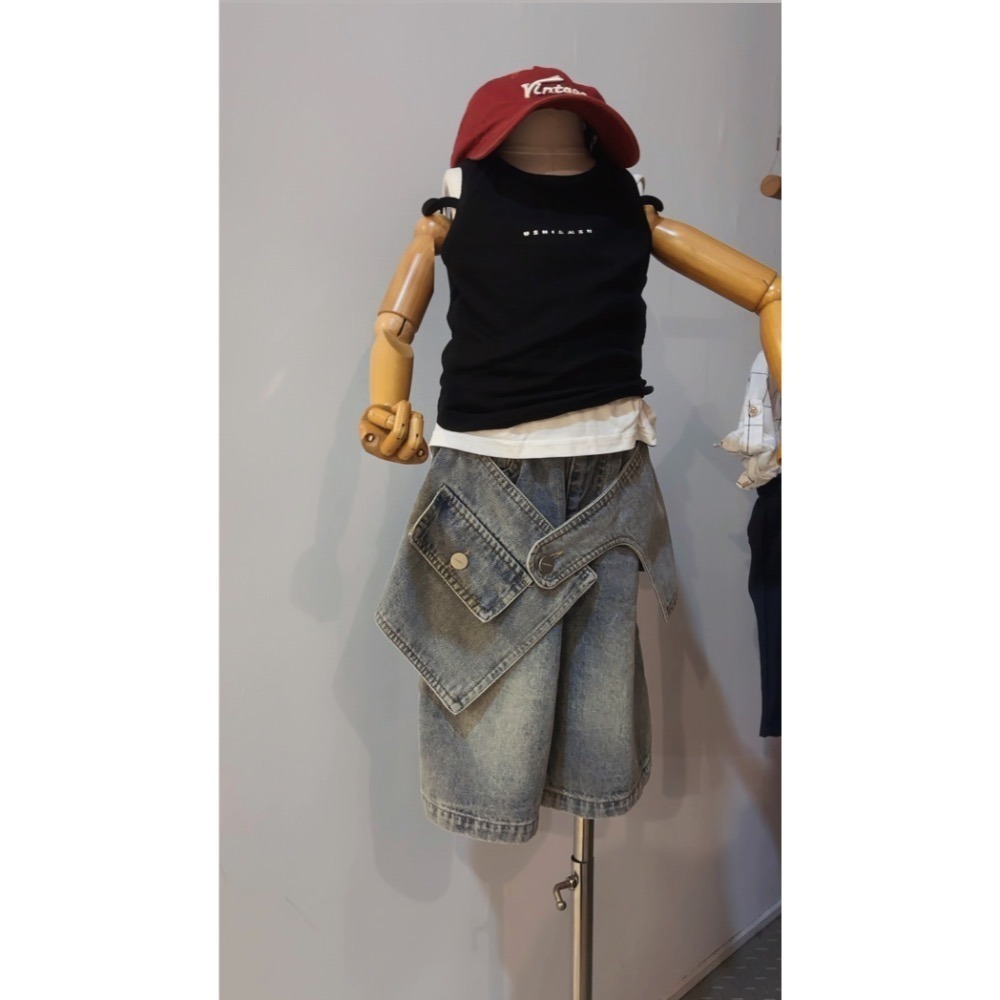 11059大女孩造型五分褲-細節圖5