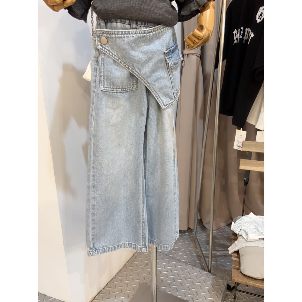 10928大女孩造型牛仔褲-細節圖3