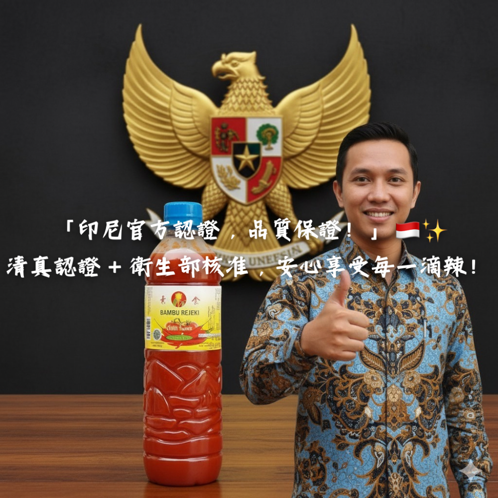 素食蔬菜食富貴竹辣椒醬印尼（甜辣）辣椒醬精品Sambal Indonesia素食辣椒醬蔬食-細節圖4