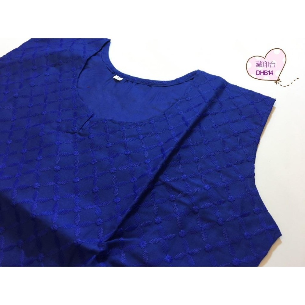 印度精品刺繡無袖庫塔上衣❤️❤️❤️DHB14**免運費-細節圖2