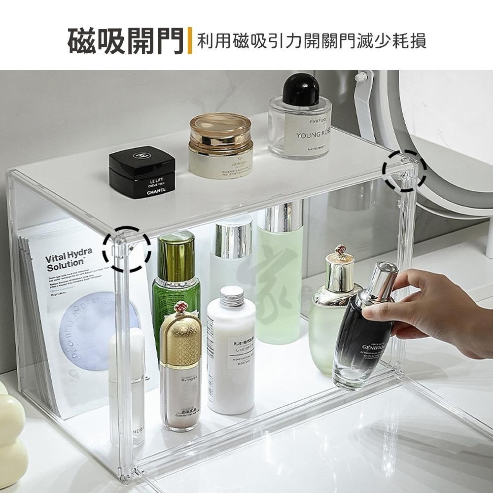 LED公仔展示盒【聲控亮燈】燈光展示櫃 帶燈公仔盒 盲盒燈光展示 展示櫃 化妝品收納盒 鞋盒 鞋架 包包展示盒-細節圖5