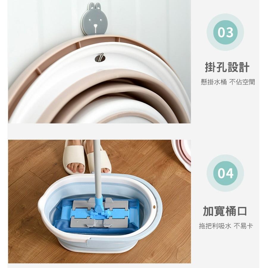 折疊水桶【台灣現貨】可折疊拖把桶 儲水 露營用品 洗臉桶 水桶 戶外水桶 壓縮水桶 露營水桶 提水桶 伸縮水桶 釣魚桶-細節圖6
