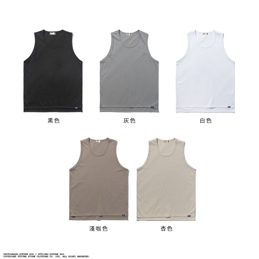 HUGE 居家戶外 內搭外穿 吊嘎 休閒 棉質上衣 背心【FUTURE】-細節圖3