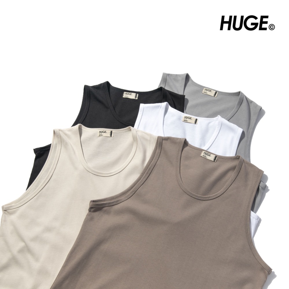 HUGE 居家戶外 內搭外穿 吊嘎 休閒 棉質上衣 背心【FUTURE】-細節圖4