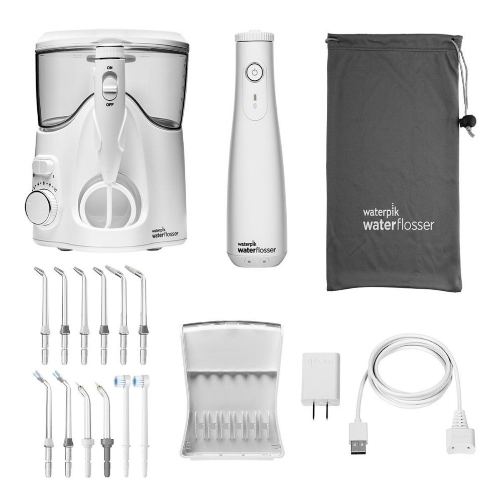 Waterpik 多功能 沖牙機 雙機組 WP-150 + WF-10W-細節圖2