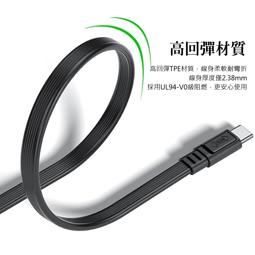 AIDOGA PD雙向快充 Type-C TO Type-C/Lightning充電線 20cm 適用行動電源/手機-細節圖8