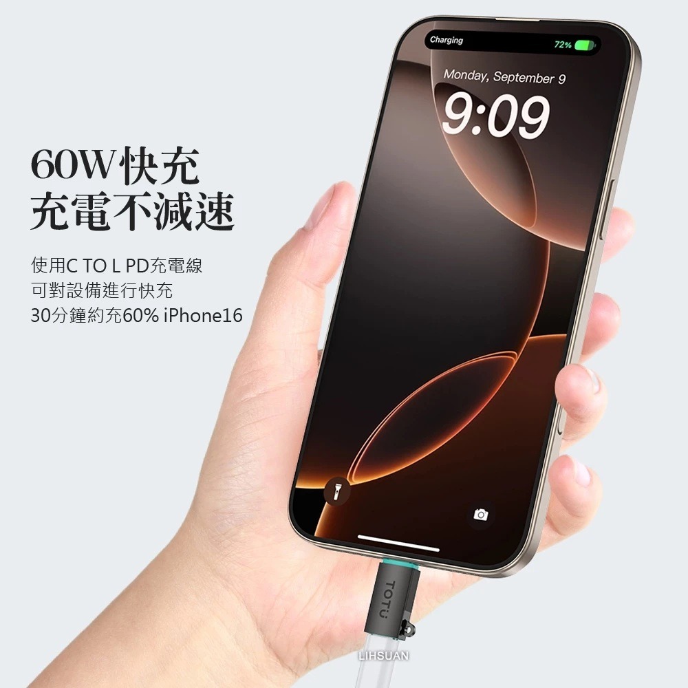 TOTU PD/Lightning 轉 Type-C/Typc-C 轉 Lightning 轉接頭 充電傳輸-細節圖7