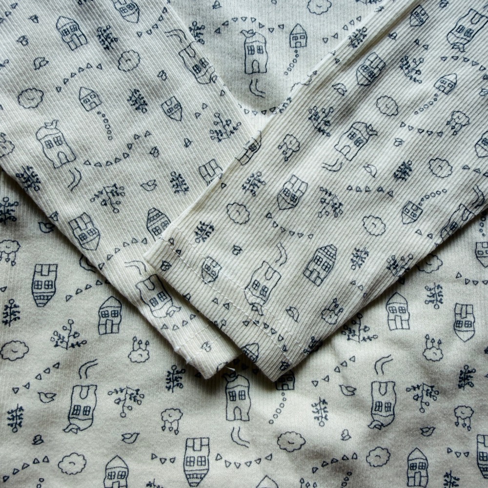 手繪小房屋衣褲組-細節圖2