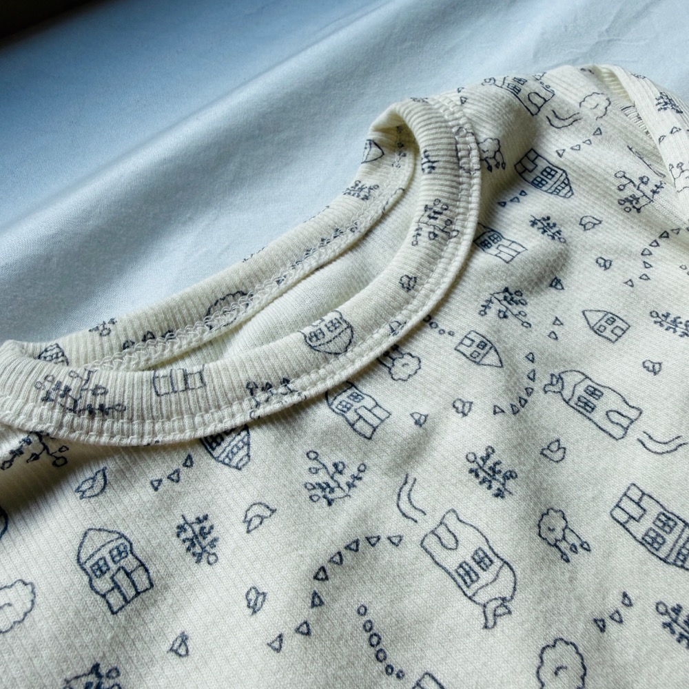 手繪小房屋衣褲組-細節圖3