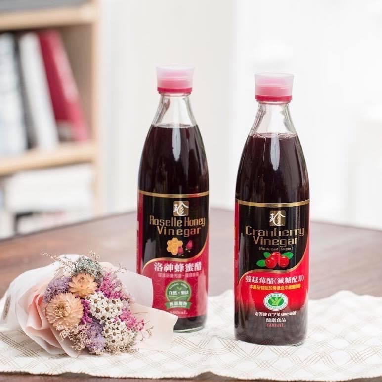 百家珍 2入組健字號減糖蔓越莓600ml+洛神蜂蜜醋600ml（無附贈禮盒）【醋老闆】-細節圖4