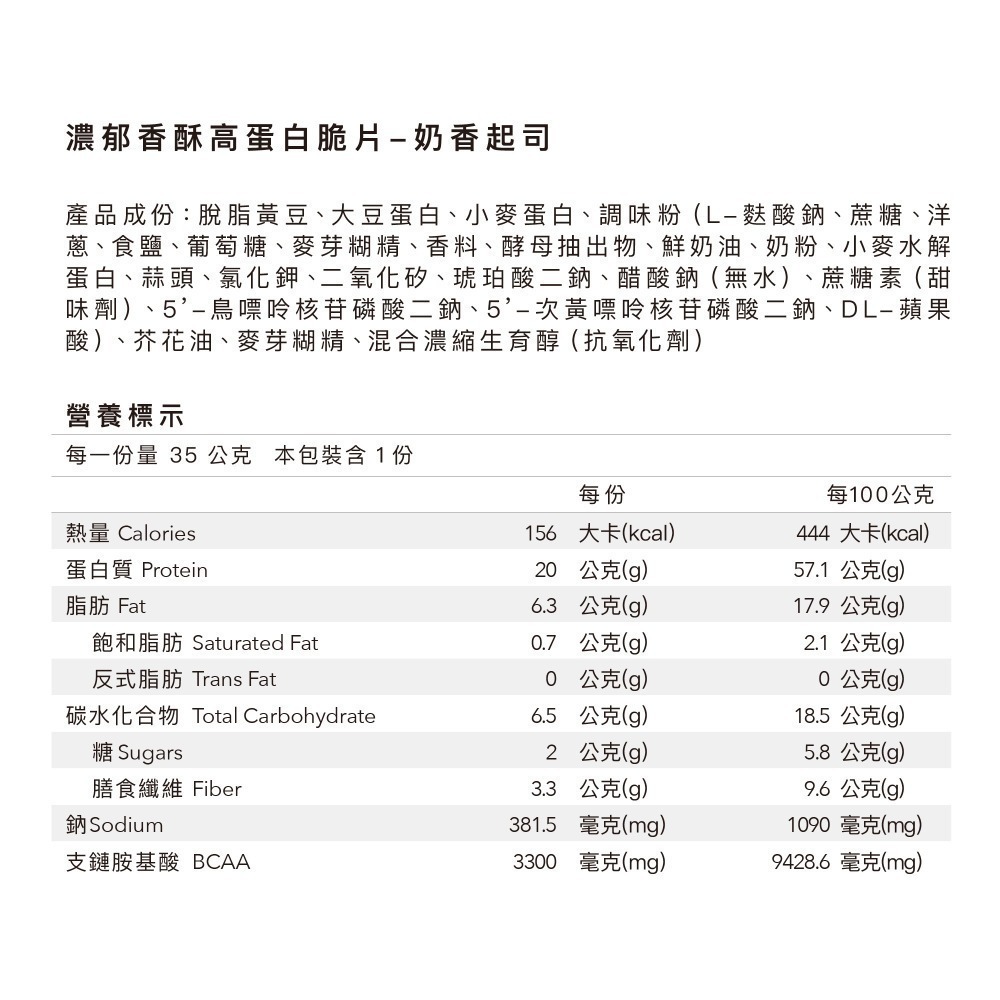 Body Goals 濃郁香酥高蛋白脆片 -奶香起司/義式披薩/ 墨西哥紅椒/酸奶洋蔥(一箱10入）-細節圖5