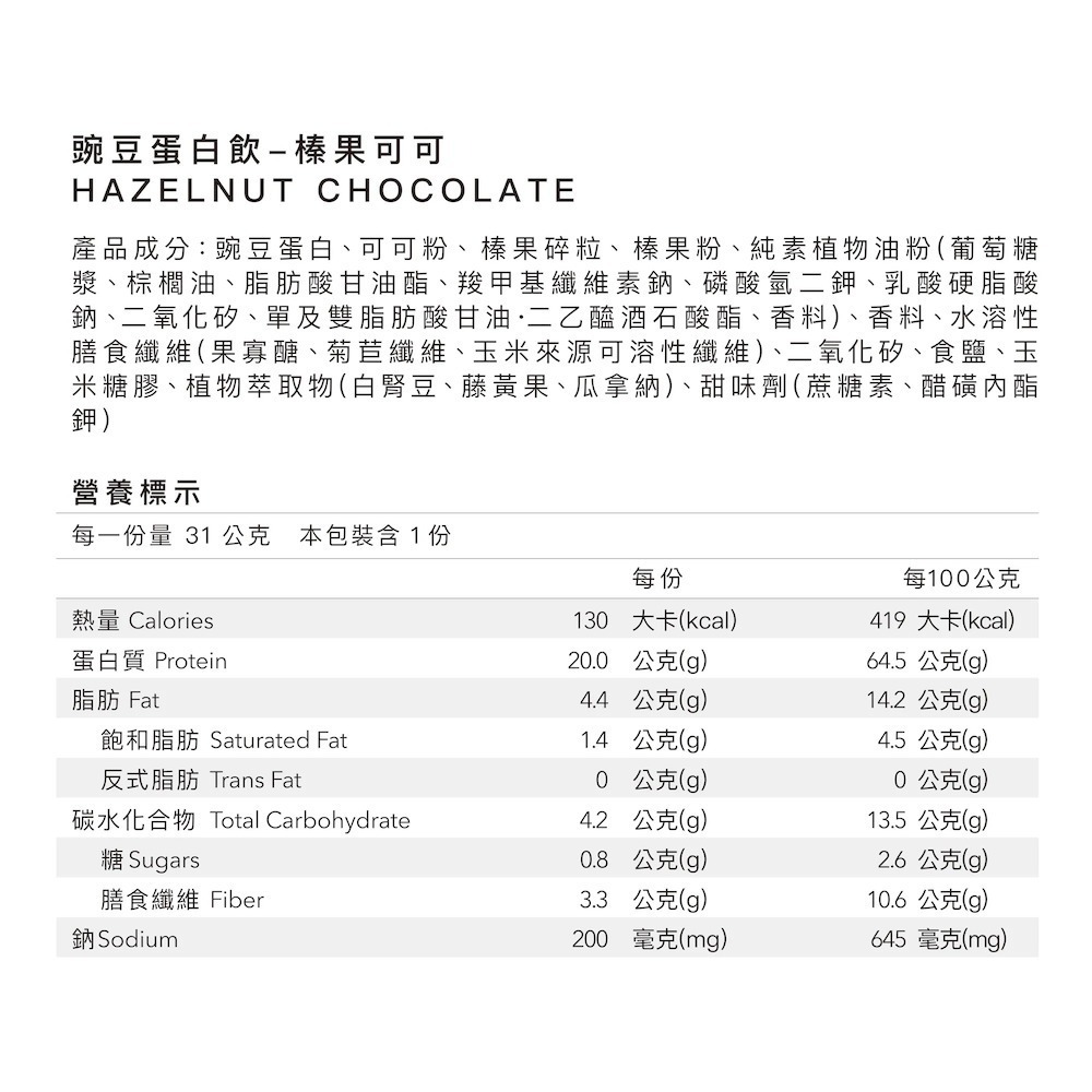 Body Goals 多效豌豆蛋白飲12入組 31G/包-規格圖10