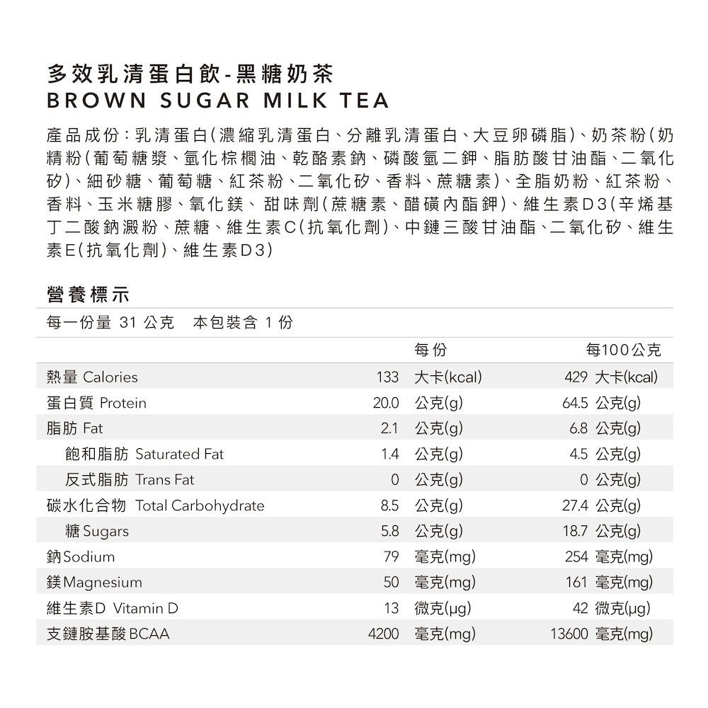 Body Goals 多效乳清蛋白飲60入組 31G/包（多種口味）-規格圖7