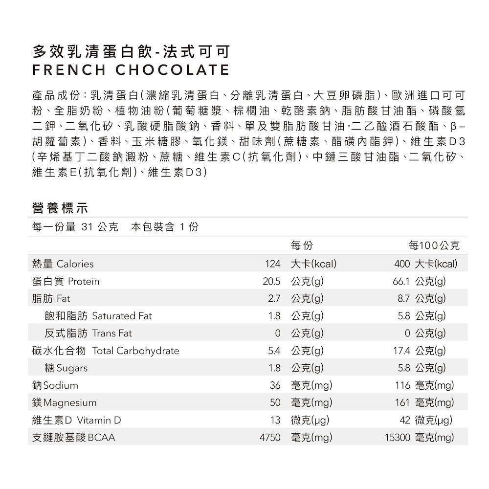 【7-ELEVEN 門市團購】Body Goals 多效乳清蛋白飲30入組 31G/包（多種口味）-規格圖9