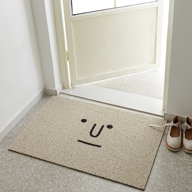 台灣現貨❤︎搞怪表情玄關絲圈除塵地墊 大門地墊 腳踏墊「有感選物」-細節圖3