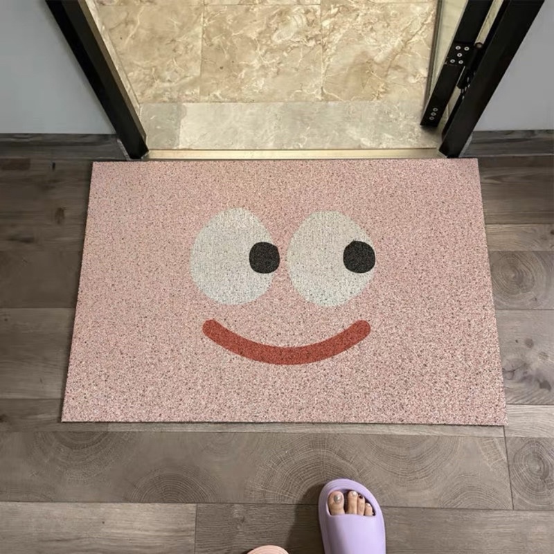 台灣現貨❤︎搞怪表情玄關絲圈除塵地墊 大門地墊 腳踏墊「有感選物」-細節圖4