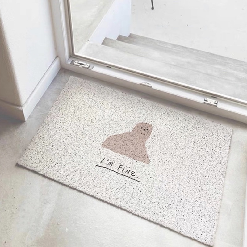 台灣現貨❤︎搞怪表情玄關絲圈除塵地墊 大門地墊 腳踏墊「有感選物」-細節圖5