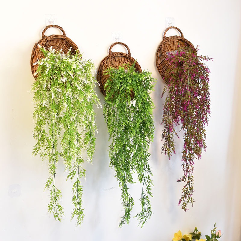 有感選物❤︎台灣現貨 藤編壁掛花籃 植栽花籃 牆壁裝飾-細節圖5