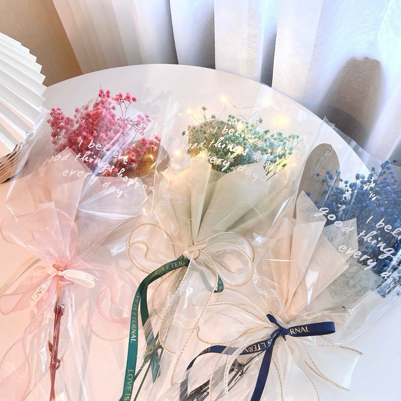 ❤︎台灣現貨❤︎天然乾燥花滿天星 永生花 送禮花束 畢業花束 生日禮物居家擺設「有感選物」-細節圖5