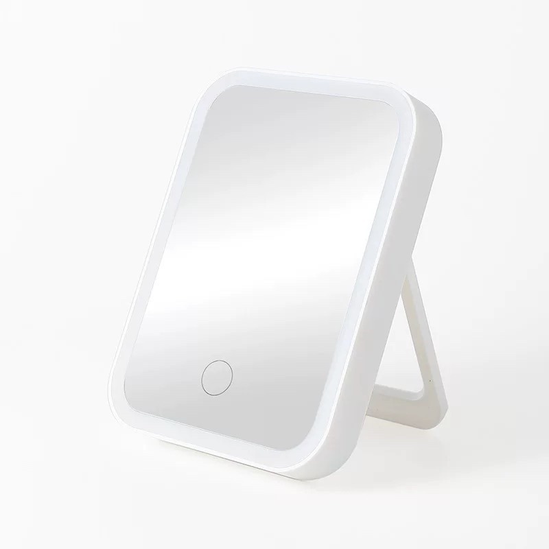 有感選物❤︎台灣現貨 三段調光觸控式LED折疊鏡 化妝鏡 桌上鏡子-規格圖6