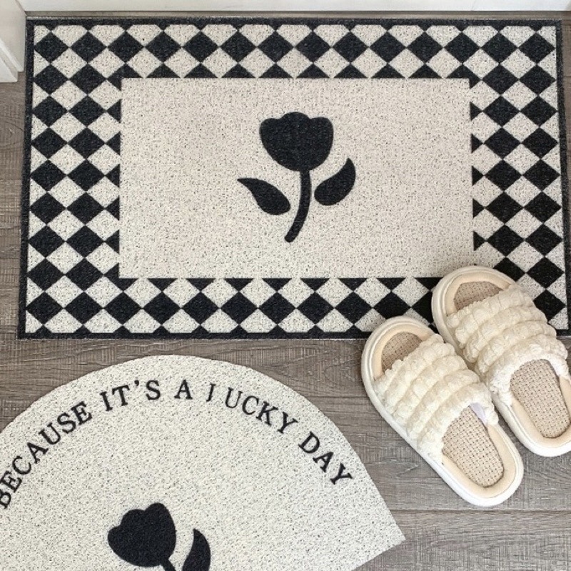 台灣現貨❤︎法式簡約大門玄關除塵地墊 入門地墊 絲圈地墊 腳踏墊 「有感選物」-細節圖6