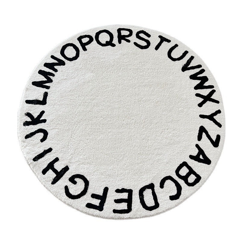 有感選物❤︎台灣現貨 短絨毛圓形地墊 腳踏墊 地毯 客廳地毯-規格圖7