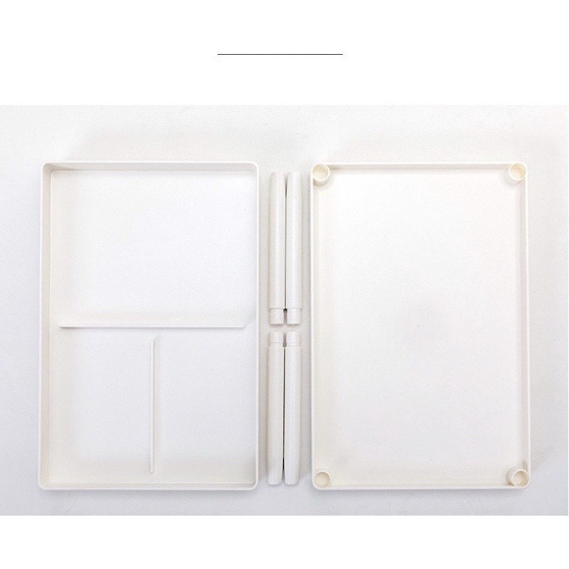 ❤︎台灣現貨❤︎ins簡約桌面白色收納雙層架 置物架 文具收納 化妝品收納 學生書桌收納 「有感選物」-細節圖6