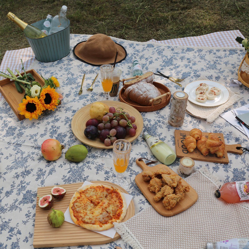 有感選物❤︎台灣現貨 質感防水野餐墊 海灘墊 露營墊 沙灘墊 桌巾-細節圖6