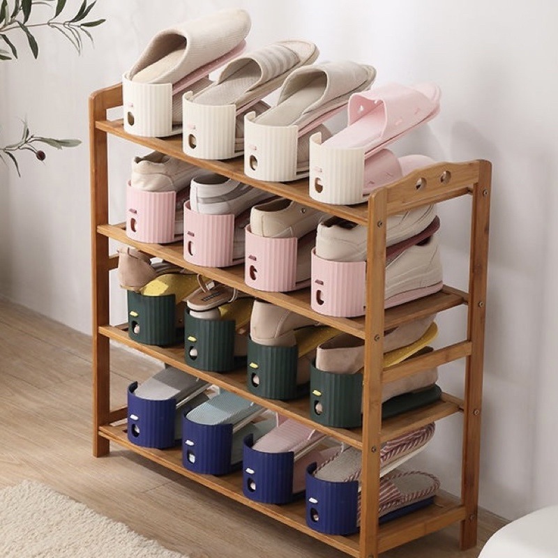 台灣現貨❤︎鞋櫃可調節鞋子收納神器 雙層鞋架 可調節鞋架 置物架 「有感選物」-細節圖2