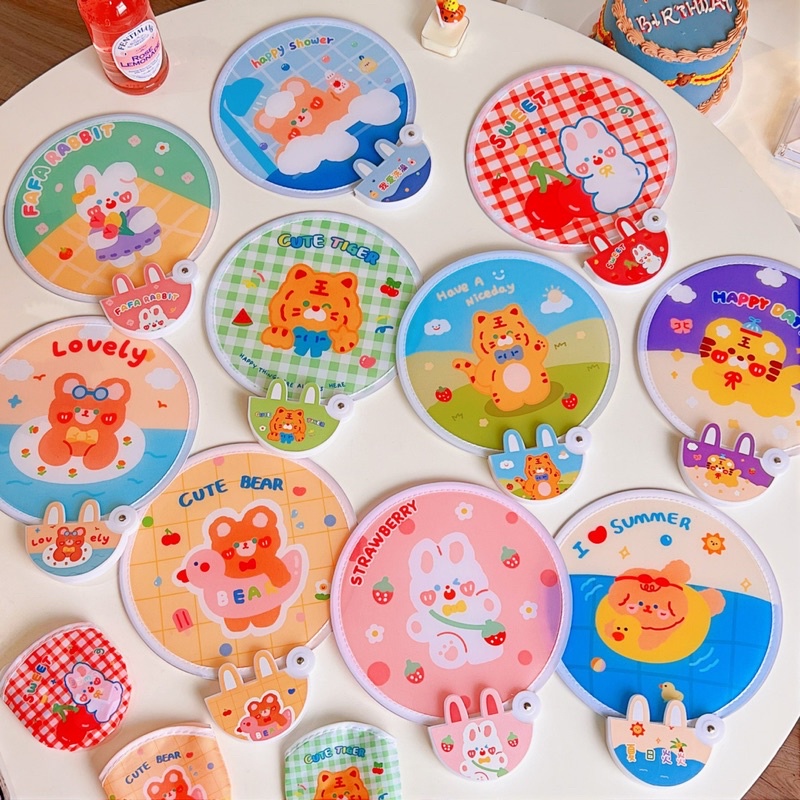 台灣現貨 可愛迷你摺疊扇 扇子 隨身小扇子 學生禮物幼稚園禮物「有感選物」-細節圖4