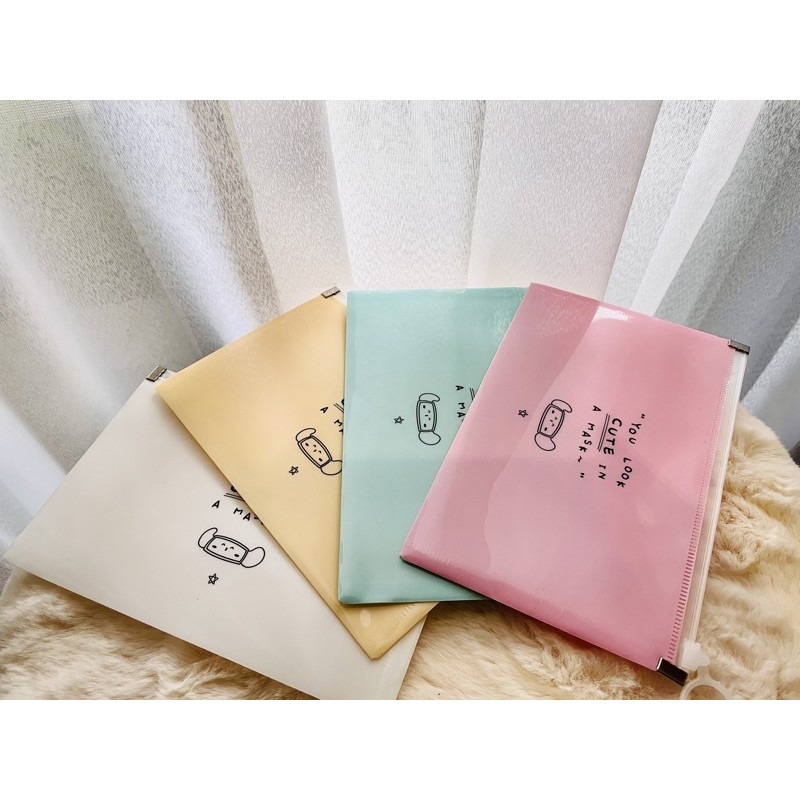 台灣現貨 可愛防水收納袋 夾鏈袋 鈔票收納 文具收納袋 pvc收納袋 口罩收納 萬用收納袋 「有感選物」-規格圖6