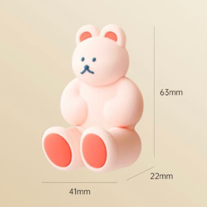 台灣現貨❤︎吸盤式小熊牙刷架 牙刷支架 小物掛鉤「有感選物」-細節圖9