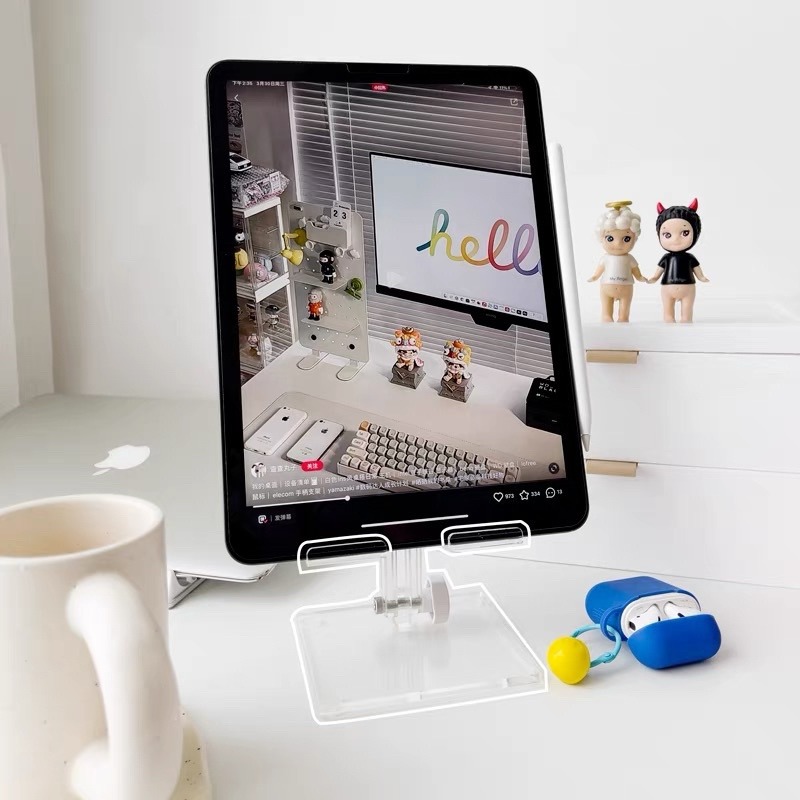 台灣現貨❤︎可調節透明壓克力手機架 手機支架平板支架「有感選物」-細節圖4