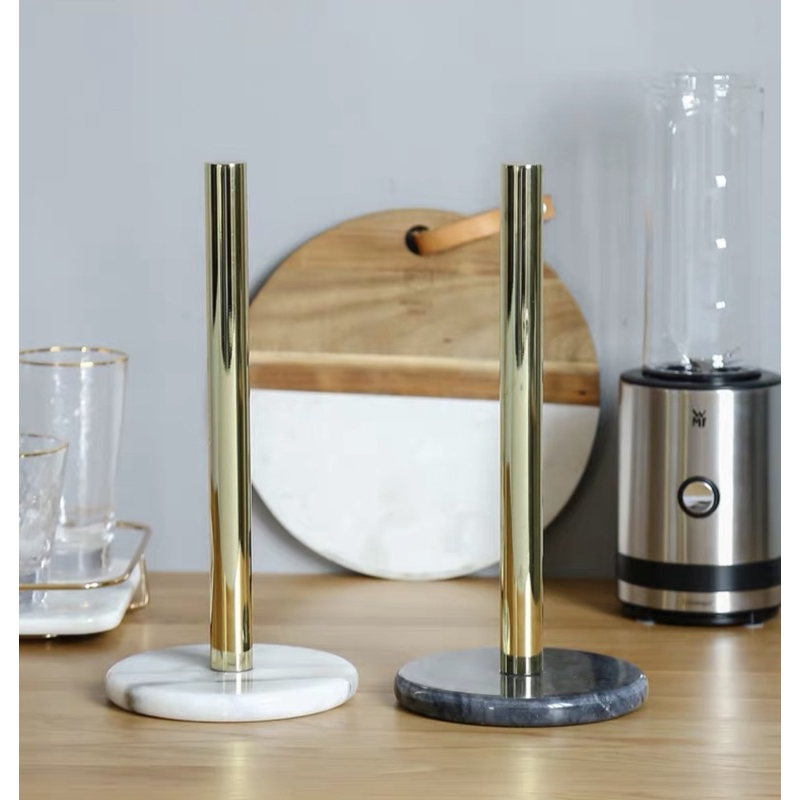 台灣現貨 北歐天然大理石廚房紙巾架 衛生紙架 廚房收納 吸油紙巾架「有感選物」-細節圖5